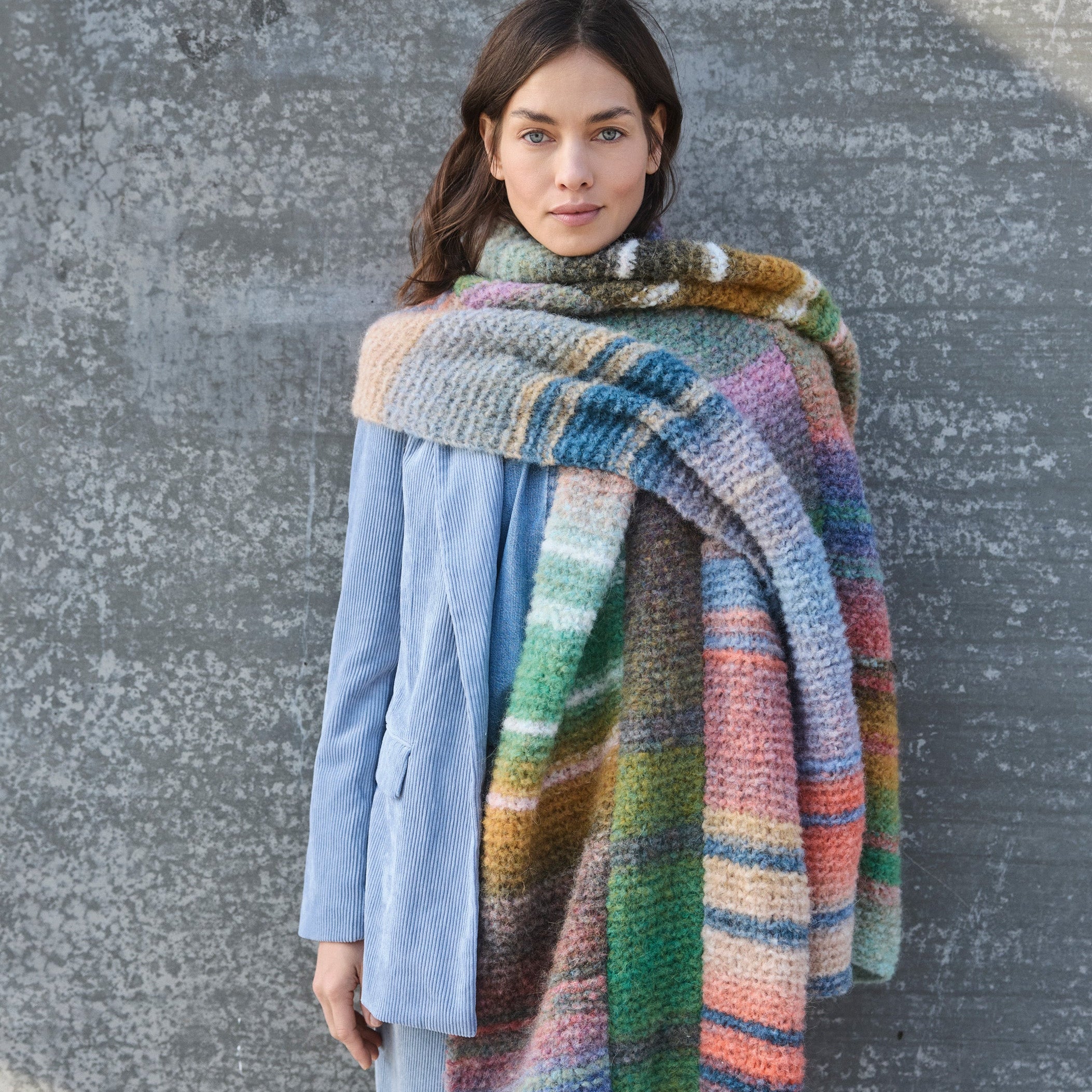 Gigante Multi - fir voluminos variegat de alpaca